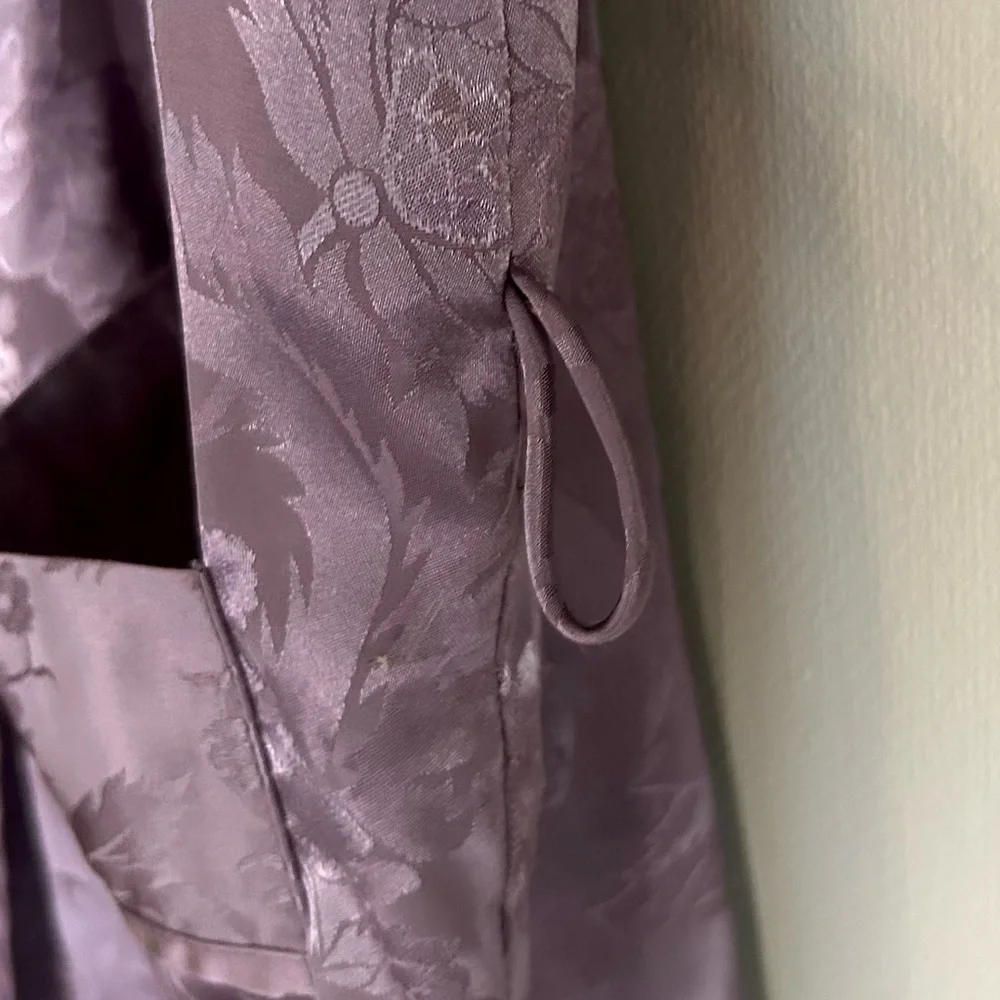 Vintage Victoria’s Secret Gold Label Floral Jacquard Satin Duster Kimono Robe S
